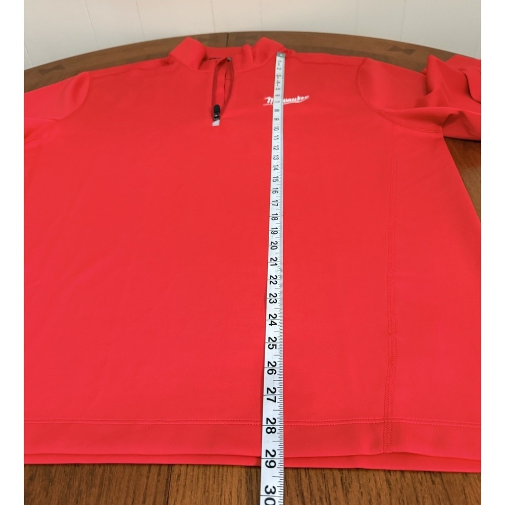 Cutter & Buck Milwaukee Tool 1/4 Zip Pullover Men's XL Red Performance Stretch - Picture 11 of 11
